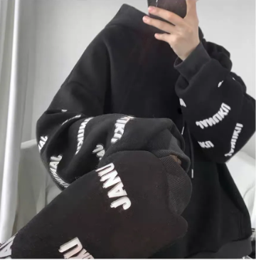 Áo khoác hoodie dáng rộng lót nhung dày dặn phong cách hong kong thời trang thu đông cho nam size S-4XL | BigBuy360 - bigbuy360.vn
