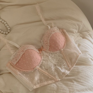 Áo Corset Ren Hồng