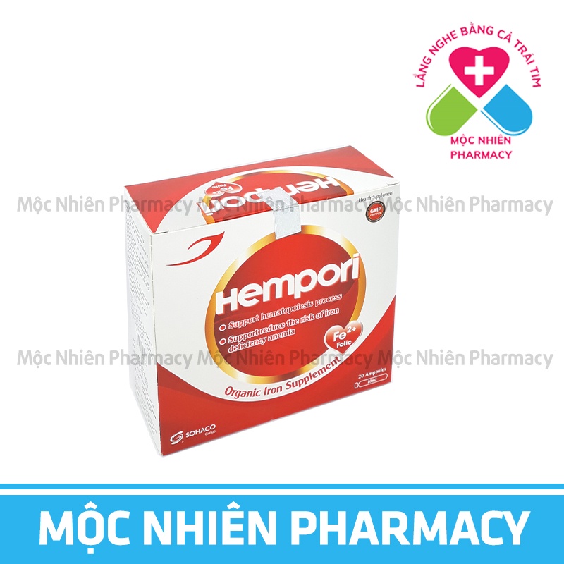 Sắt Dạng Nước, Hempori, Bổ Sung Sắt Cho Phụ Nữ Mang Thai, Cho Con Bú, Trẻ Đang Phát Triển, Trẻ Thiếu Máu, Thiếu Sắt