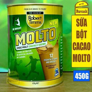 Date t11/2025 Sữa bột molto cacao 450g nhập khẩu Úc