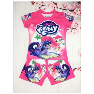 Bộ quần áo bé gái hình ngựa Pony - quần áo đẹp từ 9-42kg - Vải thun cotton lạnh - Giặt không vỡ hình - Hương Nhiên
