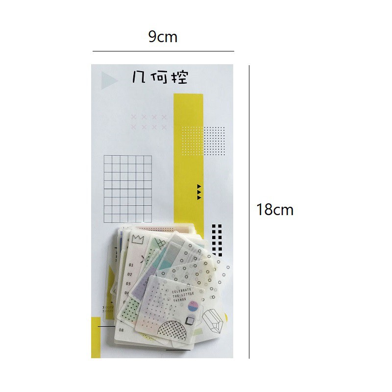 Gói 60 sticker giấy SG6001 Gachini