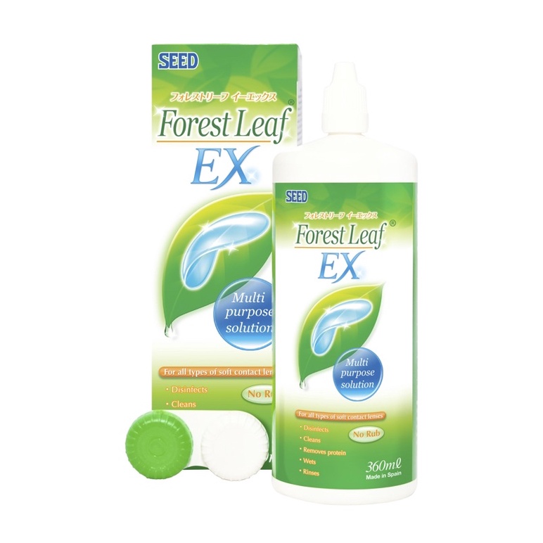 Nước ngâm lens SEED Forest leaf EX - 360ml (Dung dịch rửa kính áp tròng)