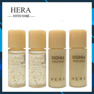 Cặp nước hoa hồng và Sữa dưỡng tái sinh da Hera chiết xuất vàng 24k HERA Signia 5ml