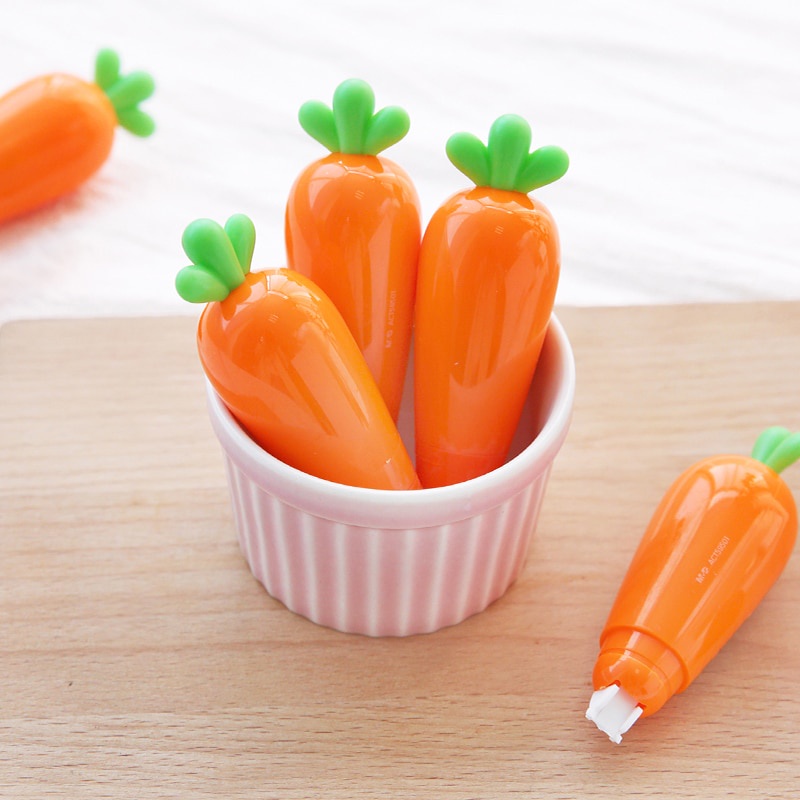 Bút Xóa Kéo Tạo Hình Củ Cà Rốt Dễ Thương