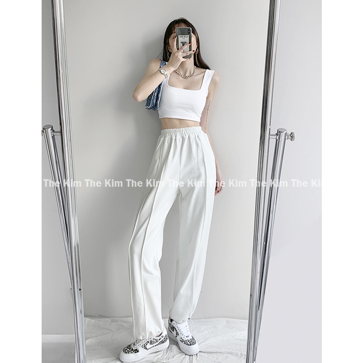 THEKIM Áo croptop 2 dây bản to , vải cotton 2 lớp , áo hai dây cổ vuông ôm body  A113 | BigBuy360 - bigbuy360.vn