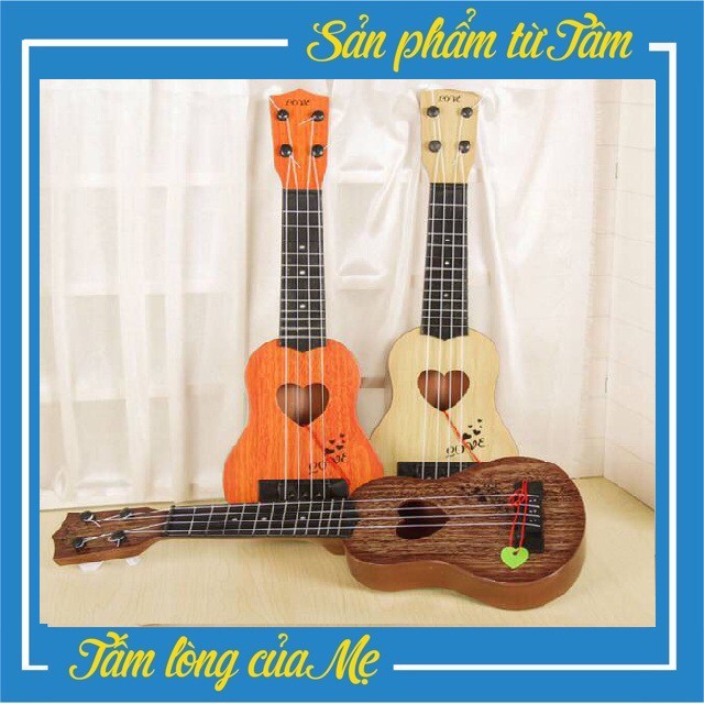 Đàn Guitar Ukulele 4 dây Mini Kiểu Cổ Điển Cho Bé - Phát Triển Khả Năng Âm Nhạc