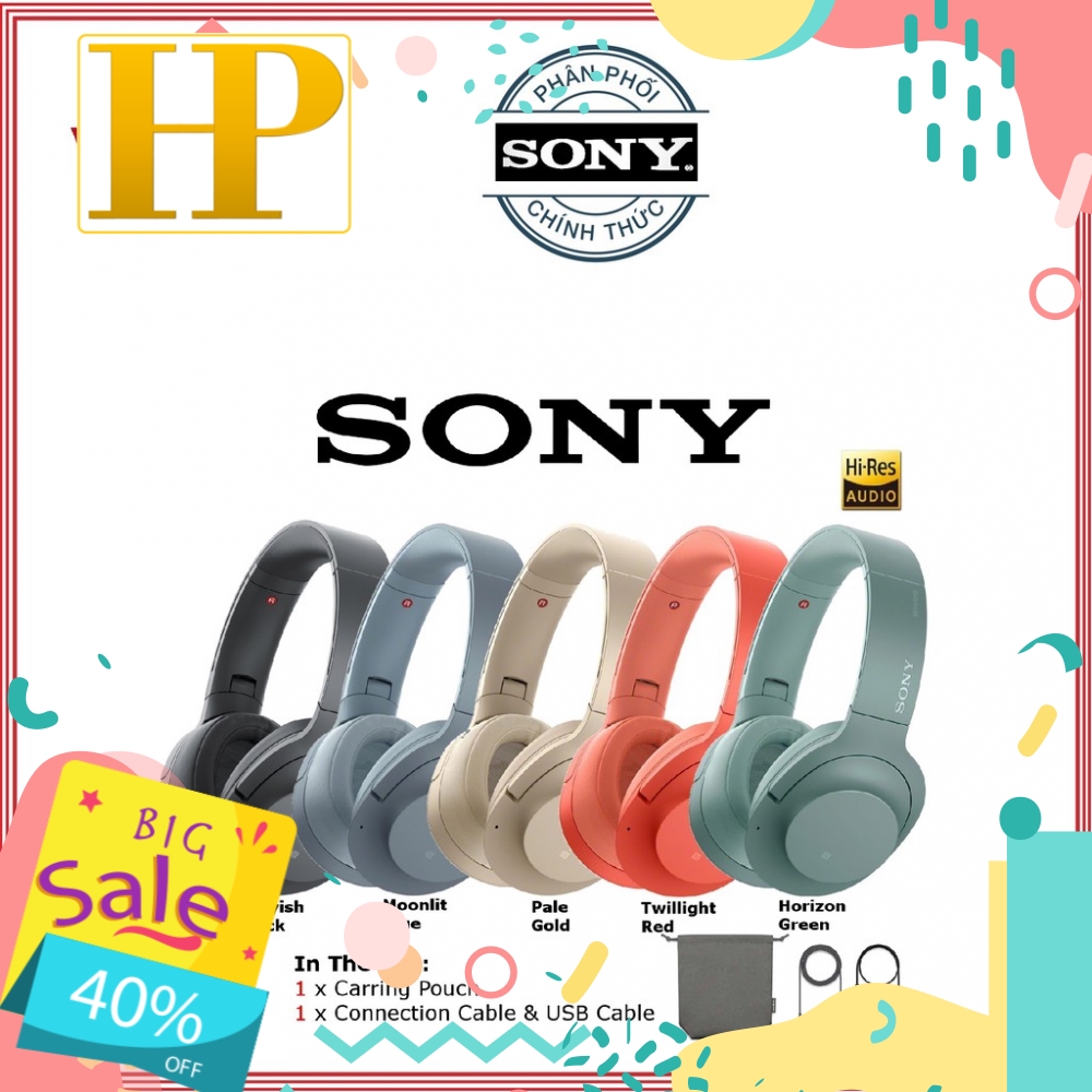 Tai nghe Sony h.ear on 2 Wireless WH-H900N - Hàng Chính Hãng
