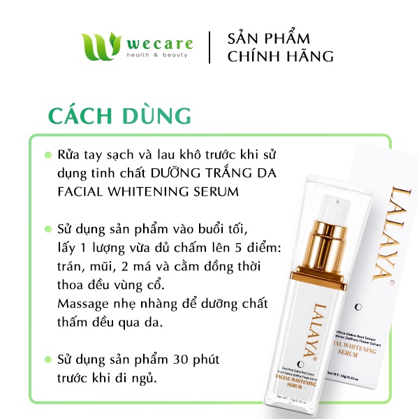 Tinh Chất Dưỡng Trắng Da LALAYA 15g
