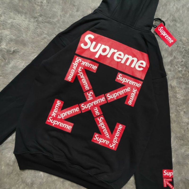 Áo Hoodie Supreme X Kaws Fulltag & Lebel