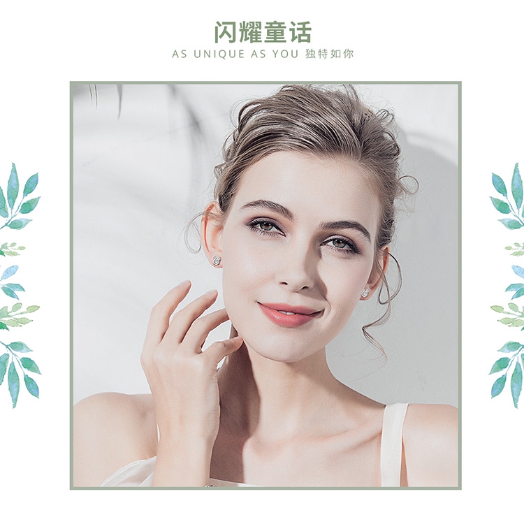 Đôi bông tai Bamoer bằng bạc S925 hình Mickey thời trang cho nữ