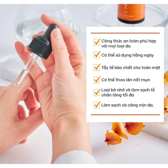 Toner tẩy tế bào chết nhẹ nhàng Mona Frema MPA 3.5 SteroPeel EXFOLI-Toner 15% 30ml thúc đẩy thay mới làn da mịn màng