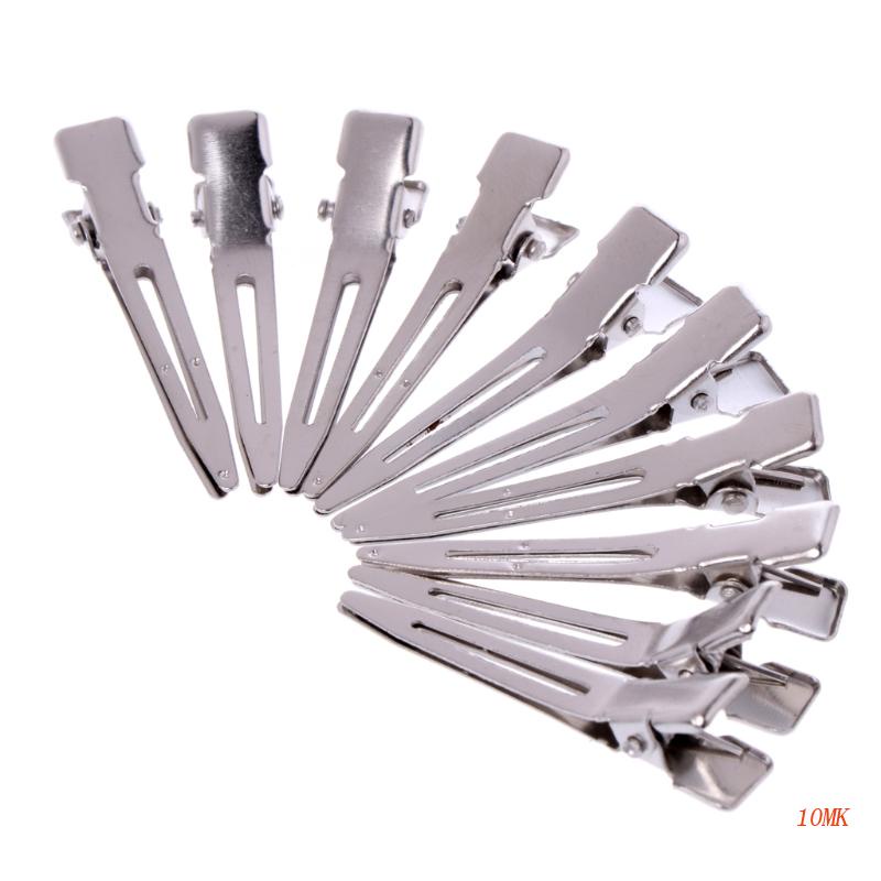Set 10 Kẹp Tóc Cá Sấu Trơn Màu 10MK DIY Đa Ứng Dụng