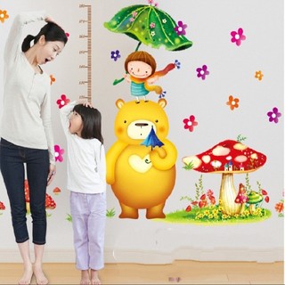 Decal thước đo gấu con
