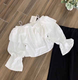 Set áo trắng tiểu thư sang chảnh