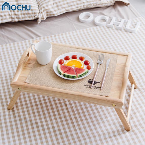 Bàn Ăn Gấp Gọn Mini Gỗ Cao Su OCHU Tiện Lợi Di Chuyển BED TRAY Nội thất phòng ngủ phòng khách