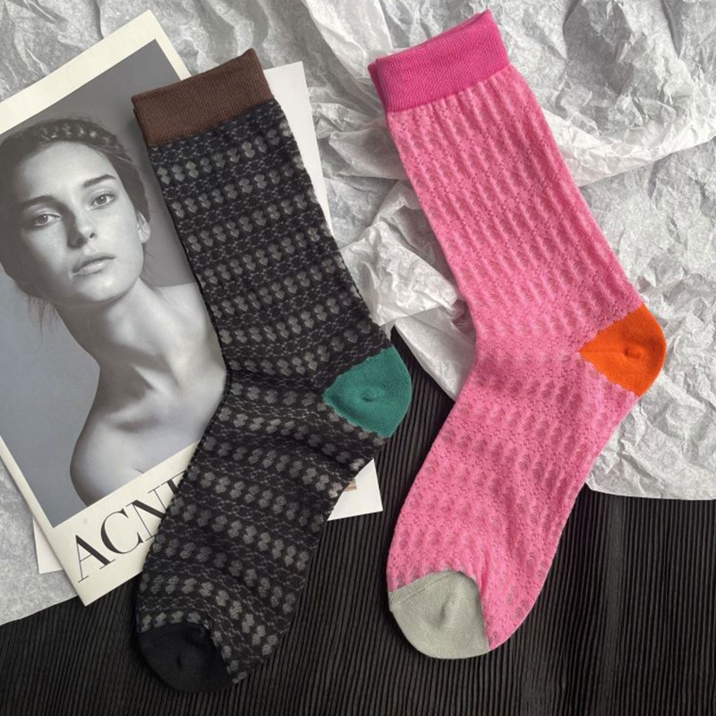 Xixi Tất Lưới Mỏng Họa Tiết Hình Học Phong Cách Harajuku Thời Trang Mùa Hè Cho Nữ