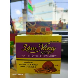 Ken trắng da , ngừa mụn thâm , se khít lỗ chân lông sâm vàng sato