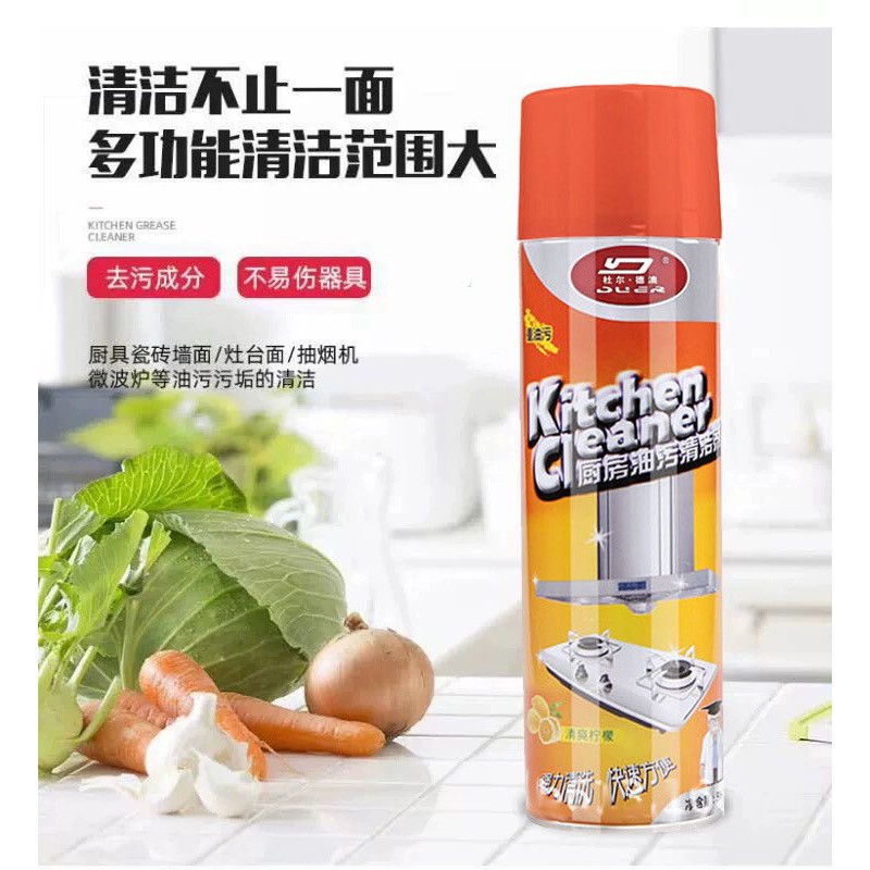 Chai vệ sinh nhà bếp, chai xịt bọt tuyết tẩy rửa siêu sạch Kitchen Cleaner