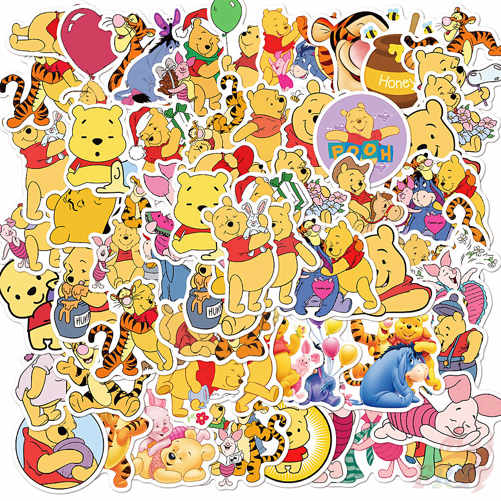 ❉ Pooh Bear Series 01 - Disney Cartoon Stickers ❉ 50Pcs/Set DIY Luggage Laptop Skateboard Doodle Decals Stickers