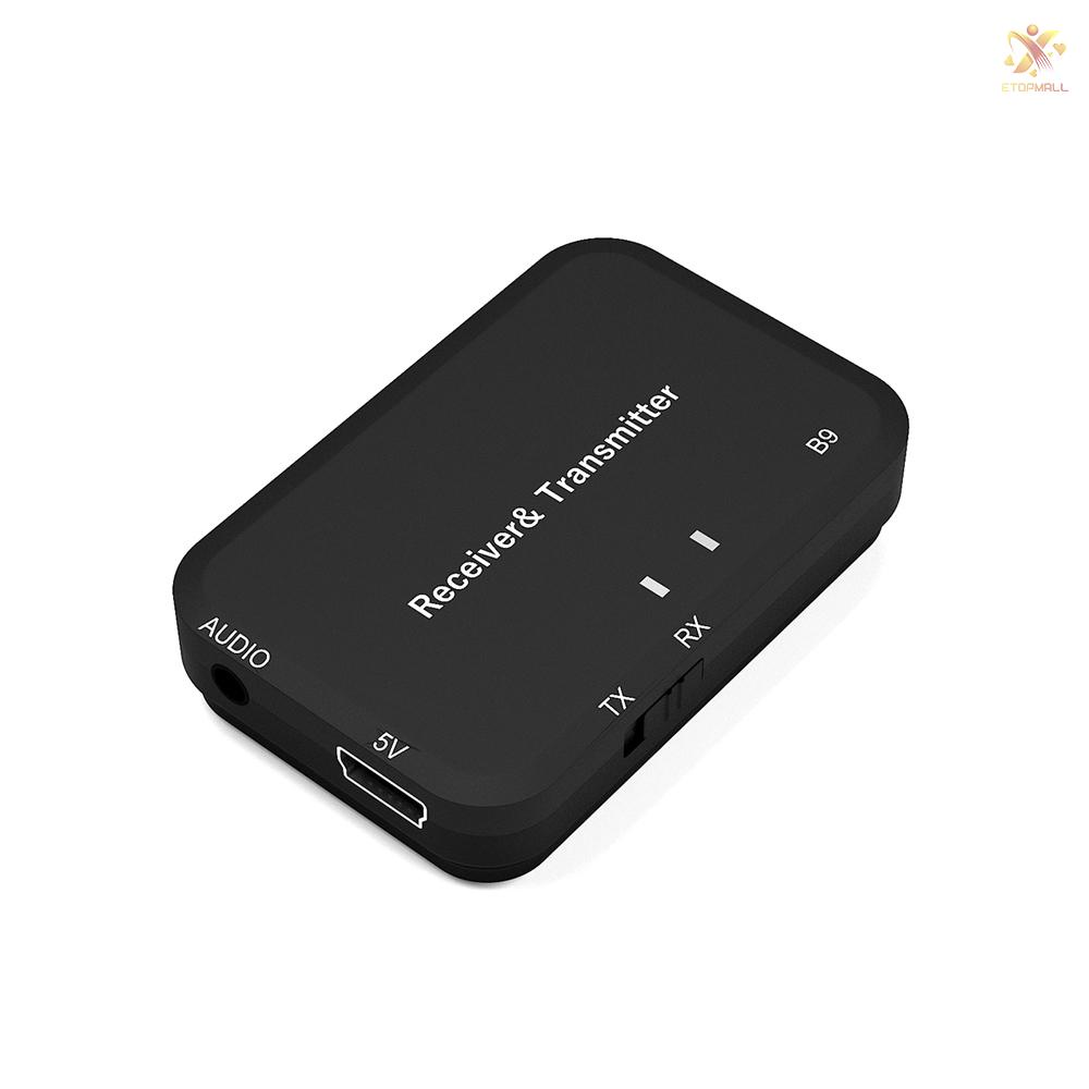 Bộ Chuyển Đổi Âm Thanh Bluetooth Không Dây 3.5mm Et B9 2 Trong 1