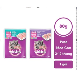 Thùng Pate Whiskas 80g - thức ăn dành cho mèo