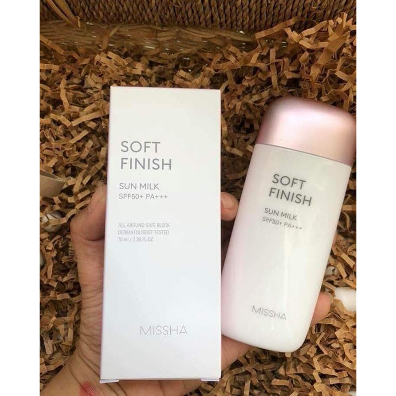 Kem chống nắng Missha Soft Finish Sun Milk 70ml