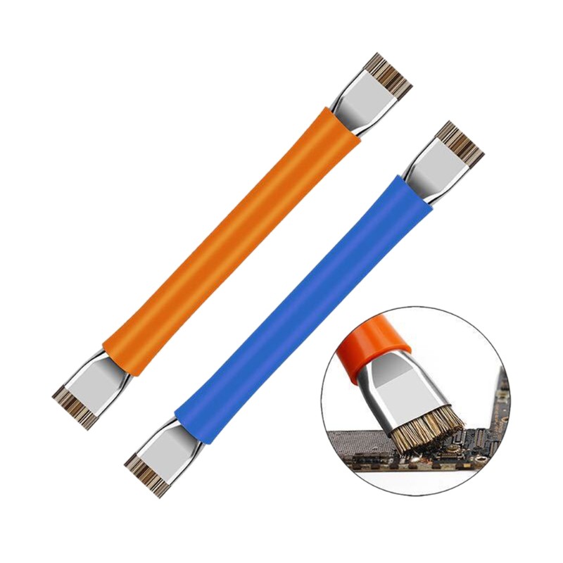 Bàn chải làm sạch bo mạch chủ chống tĩnh điện hai đầu cho điện thoại di động/dụng cụ hàn sửa chữa IC