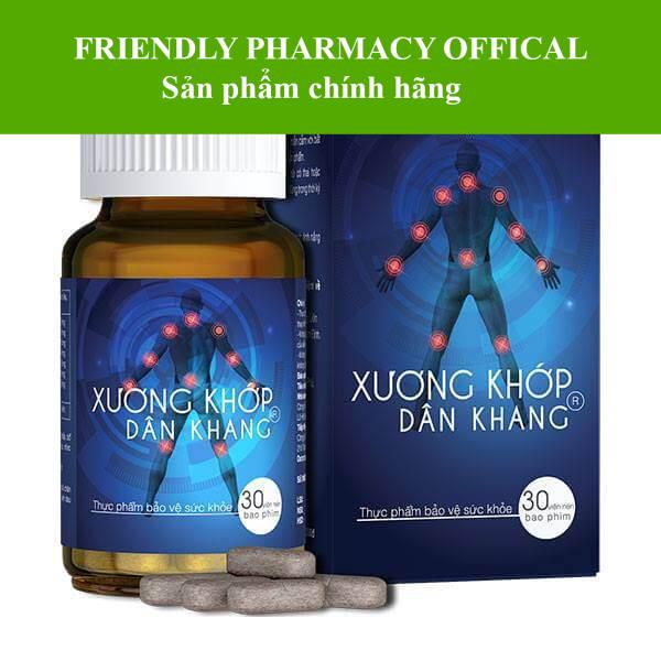 Xương khớp Dân Khang – Hỗ trợ giảm đau nhức xương khớp, đau mỏi vai gáy (Hộp 30 viên)