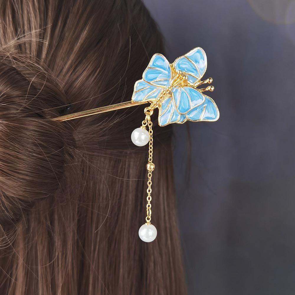 NICKOLAS Trâm Cài Tóc Bằng Kim Loại Phong Cách Trung Hoa Cổ Điển Cho Nữ