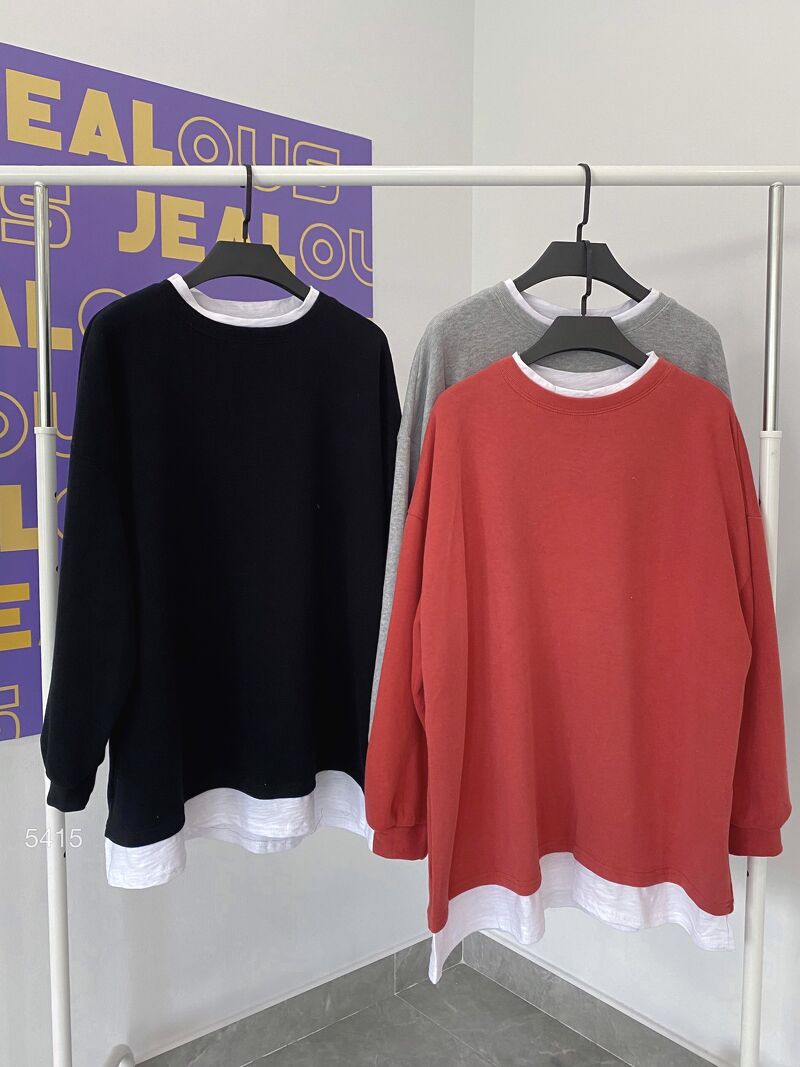 Áo nỉ pha lót trắng Kiki 5415 | BigBuy360 - bigbuy360.vn