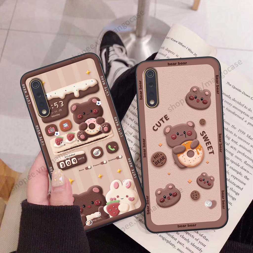 Ốp lưng Vivo S1 / S1 Pro hình gấu, thỏ, đồng hồ cute dễ thương