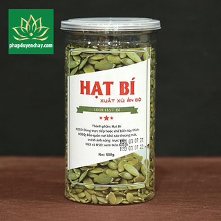 Thực Phẩm Chay -  Hạt Bí Rang Tách Vỏ | 500g