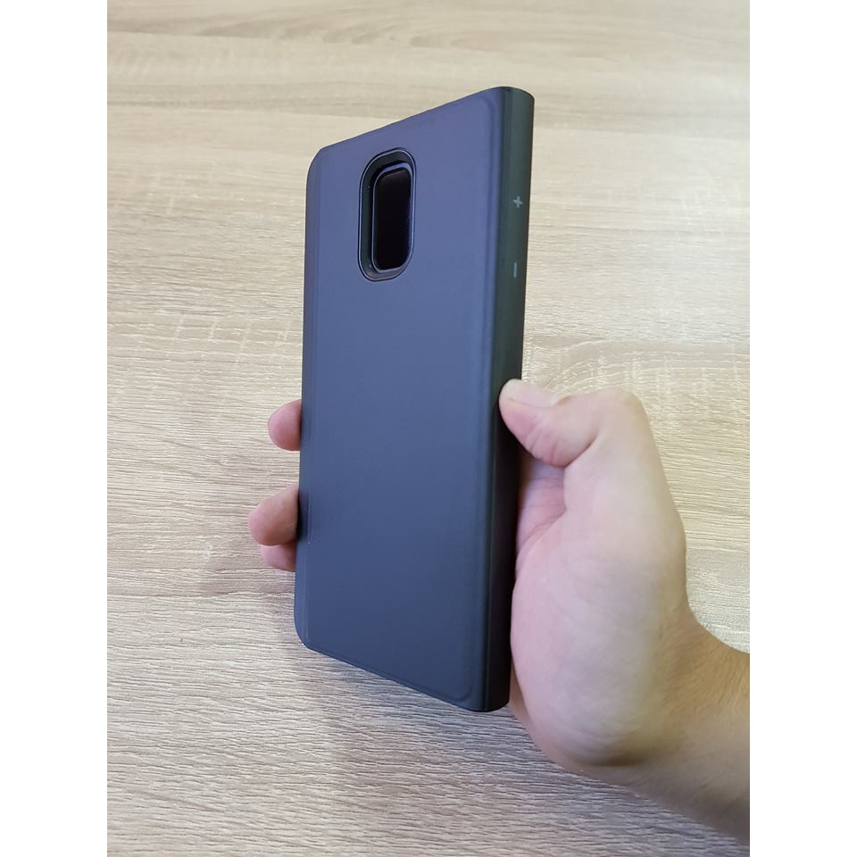 Bao da Clear view Standing Samsung J7+