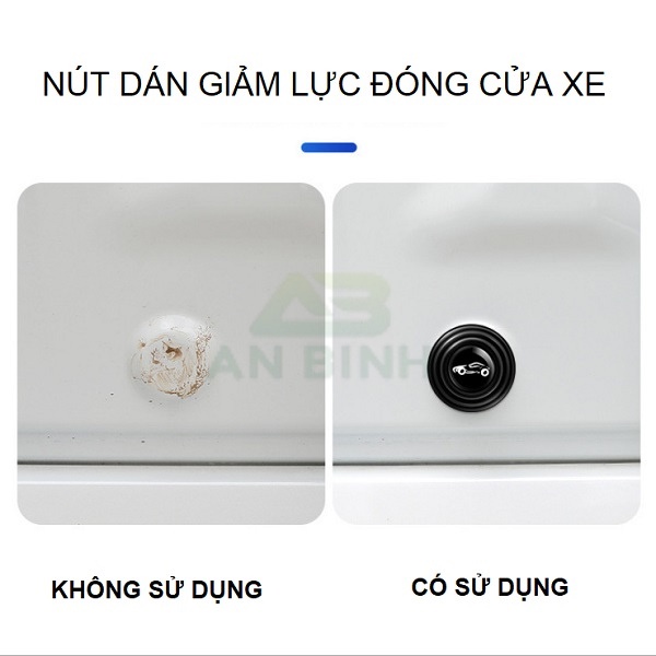 Nút Dán Giảm Lực Đóng Cửa Xe Ô Tô Chất Liệu Silicone Cao Cấp, Chống Sốc Bảo Vệ Cửa Xe Ô Tô