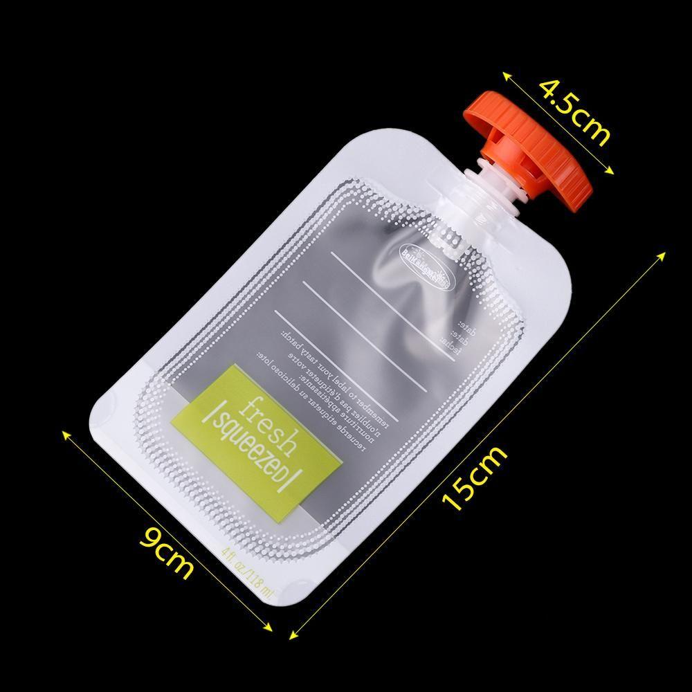 NIUYOU Set 10 Túi Đựng Thực Phẩm Tươi Có Thể Tái Sử Dụng Đứng