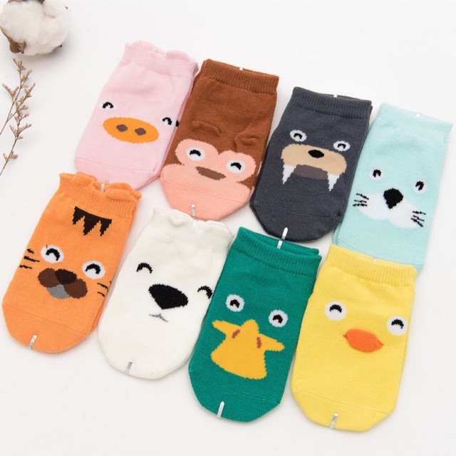 Chọn mẫu - Tất hình thú chống trượt cho bé