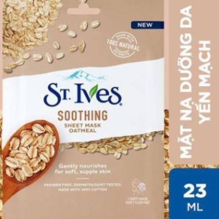 Mặt nạ giấy dưỡng da St.Ives chiết xuất Yến Mạch Soothing Oatmeal 23ml