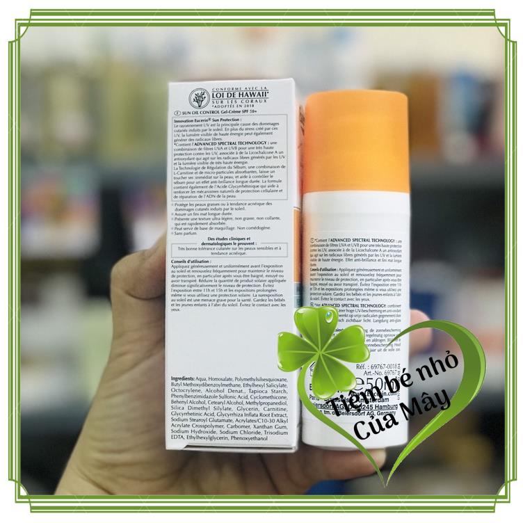 Kem chống nắng EUCERIN cho da dầu mụn EUCERIN OIL CONTROL SUN GEL CREAM | BigBuy360 - bigbuy360.vn