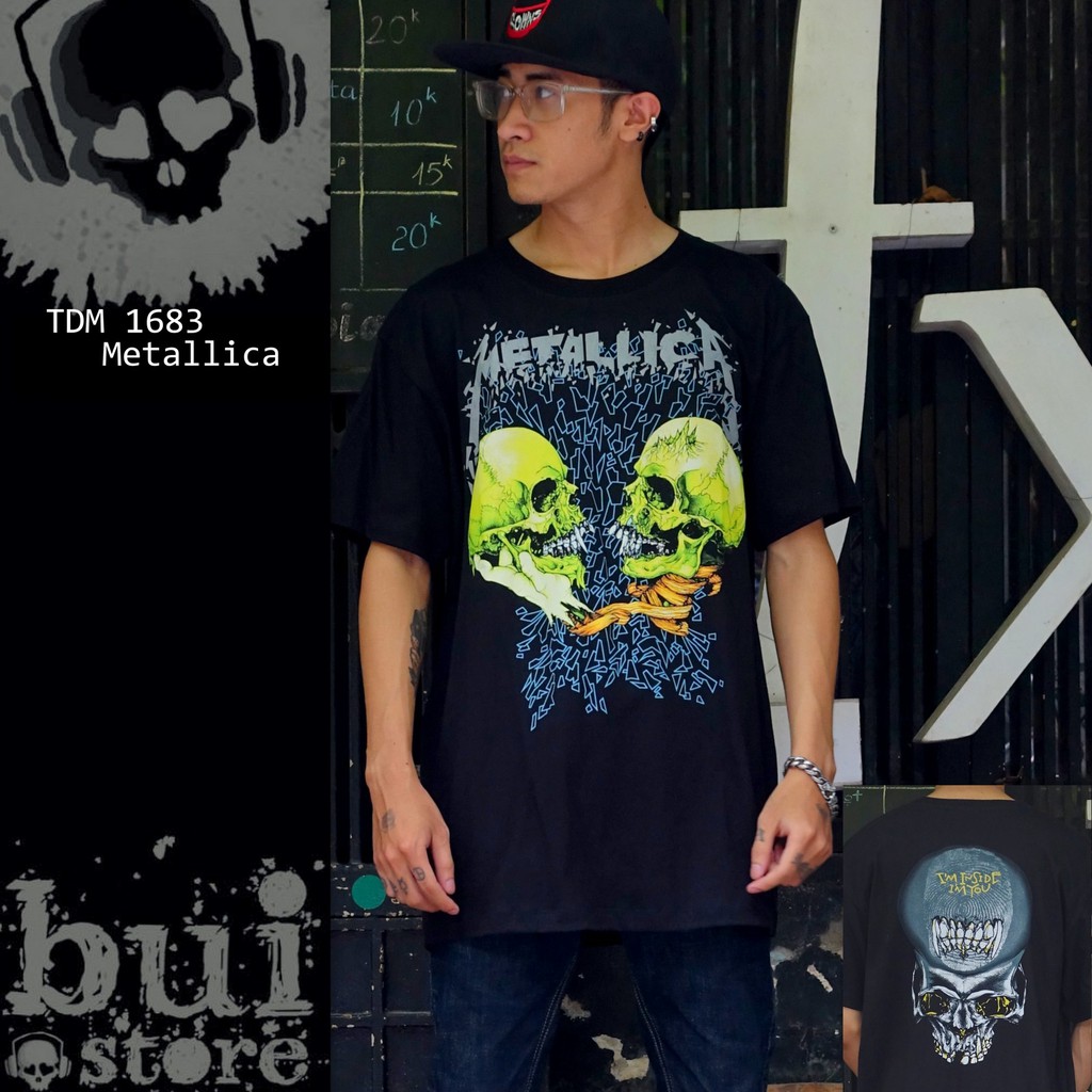 Áo Rock band tee: áo phông 100% cottong hàng Thái Lan - Metallica TDM 1683
