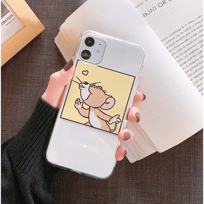 Ốp lưng iphone Tom Jerry yêu thương viền trong chống ố 6/6plus/6s/6splus/7/7plus/8/8plus/x/xs/11/12/pro/max/plus/promax | BigBuy360 - bigbuy360.vn