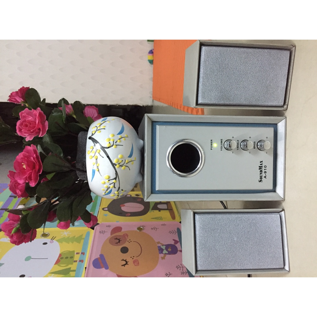 Loa Soundmax 2.1 A-910  nghe điện thoại - laptop- Tặng dây AV 3.5