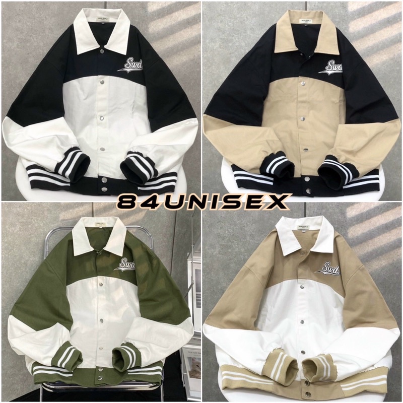 Áo Khoác Jacket Form Rộng BOB Phong Cách Ulzzang -84unisex