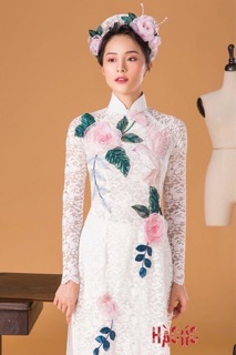 Mấn bờm cô dâu đính hoa