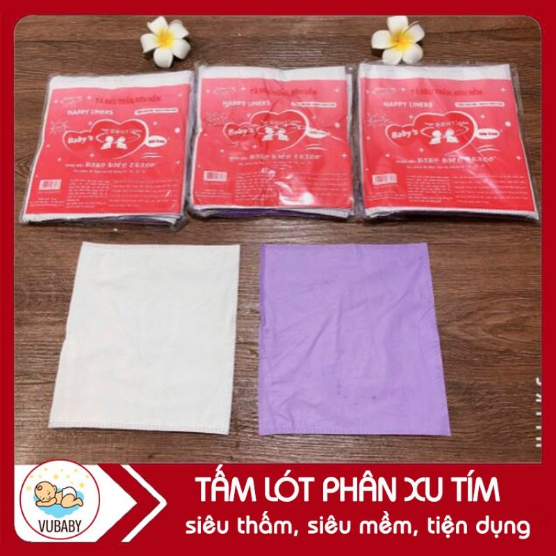 Giấy Lót Phân Su Cho Bé Sơ Sinh, Giấy Tím Hiền Trang 8-11 Tờ