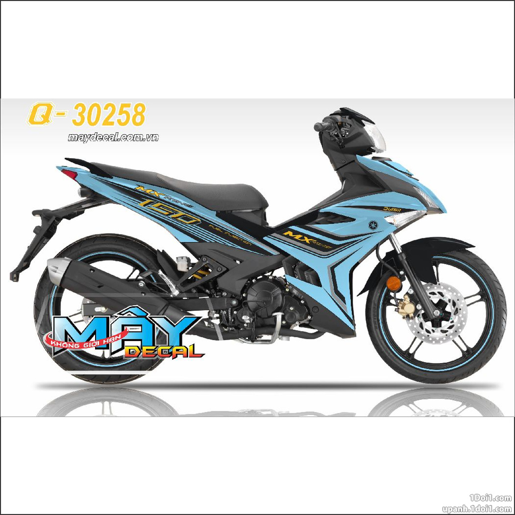 Tem Rời Exciter 150 Mx xanh đen (J)