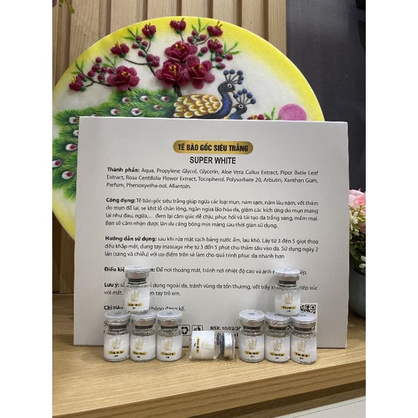 Tế Bào Gốc Siêu Trắng SUPER WHITE Loại 1 Nắp Trắng