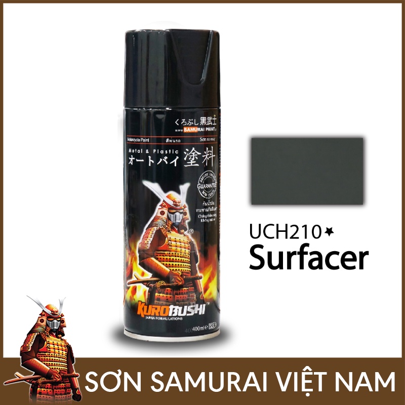 Sơn samurai đen nhám 109a - Chai sơn xịt samurai đen mờ 109A