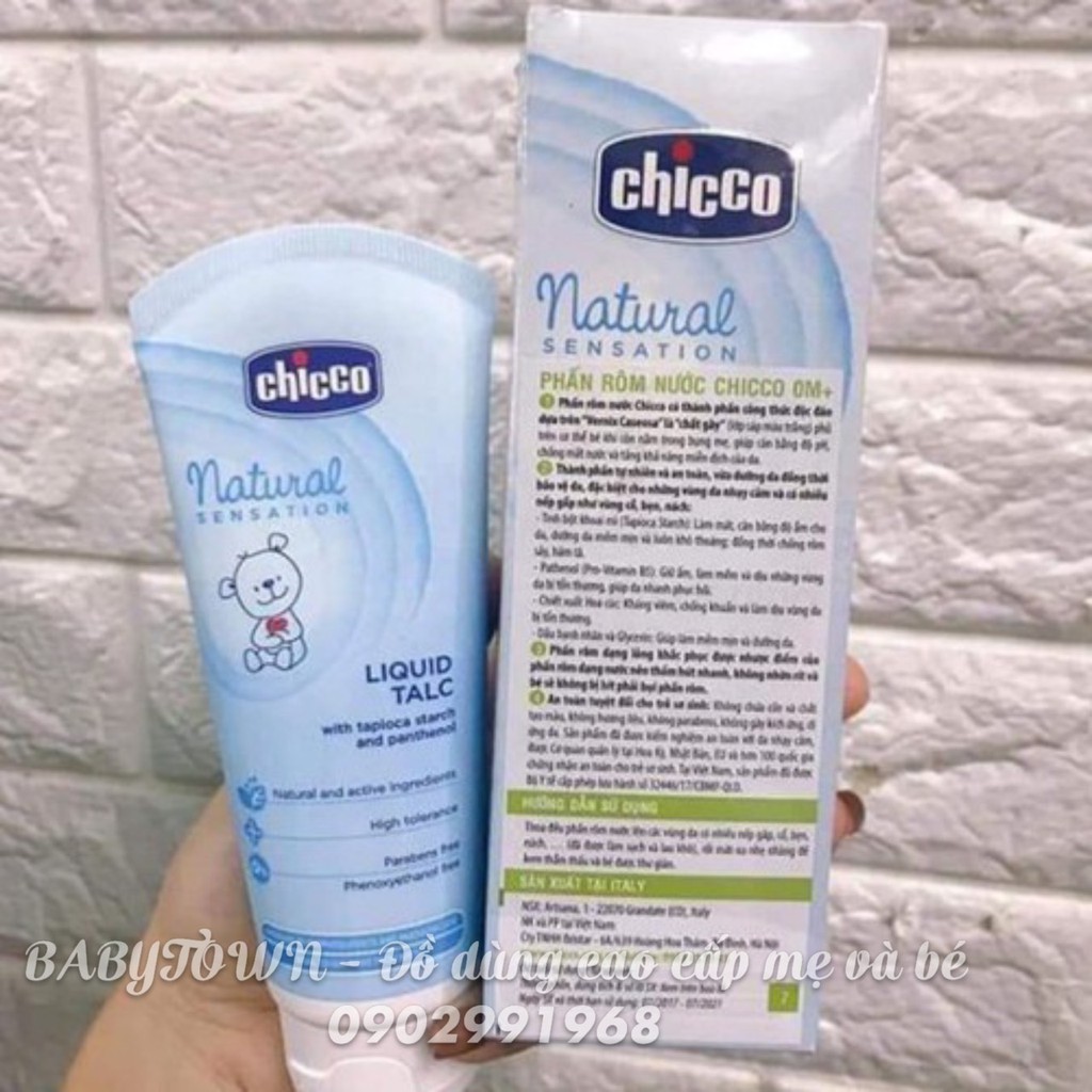 Phấn rôm nước Chicco 0m+ 100ml