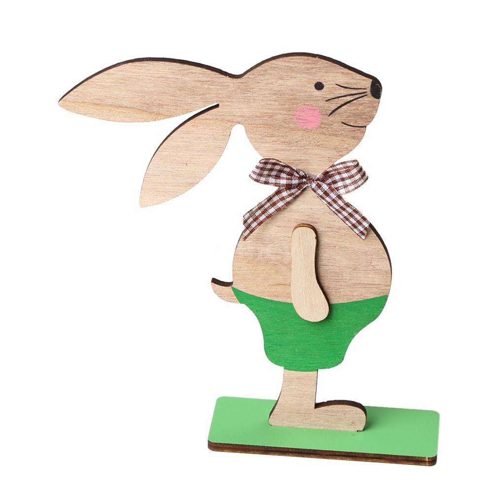 Giá đỡ ảnh bằng gỗ hình thỏ con xinh xắn dùng trang trí nhà cửa